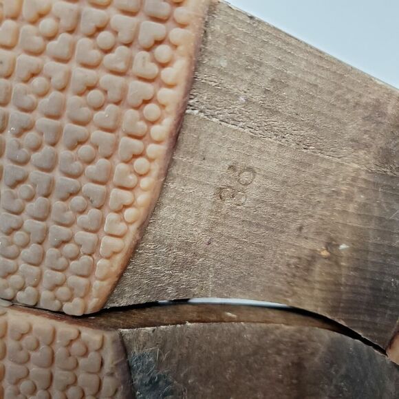 Sandgrens Milan Clogs Womens 36 Plum Nubuck Leather Scalloped Edge Straps Shoes - Picture 12 of 14